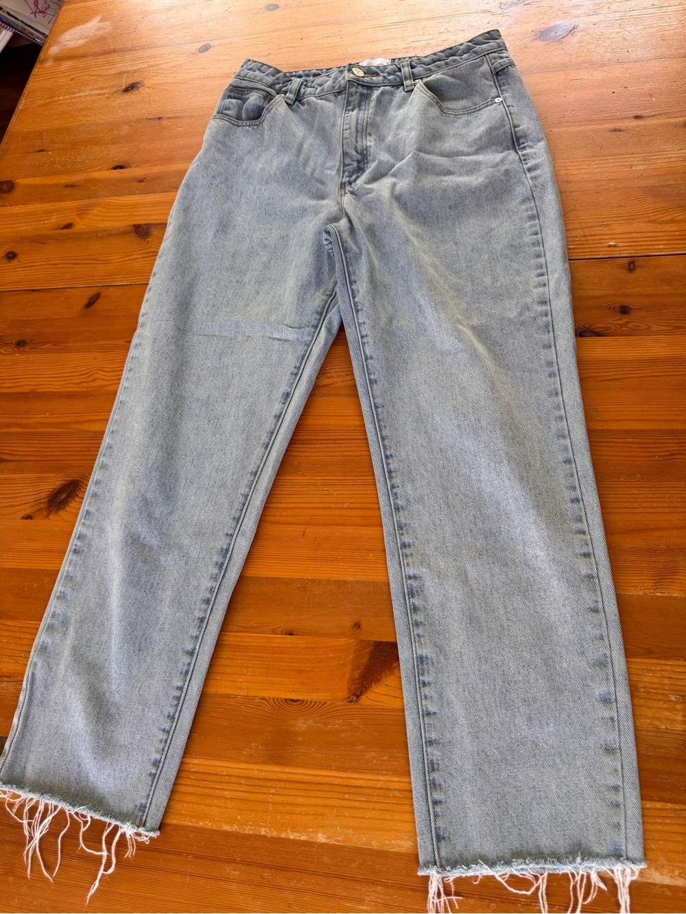Abrand Light Blue Straight-Leg Jeans